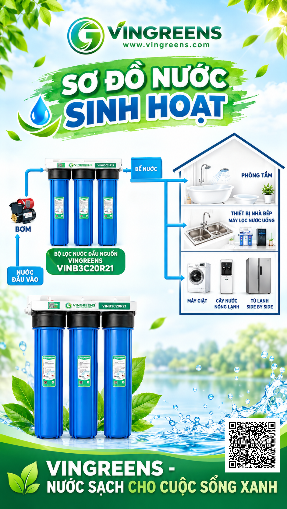VIN - SƠ ĐỒ NƯỚC SINH HOẠT